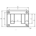 Transformator Laminierung/EI -Laminierungskern EI180/Industrie verwendet Magnetblech 0,50 mm Schwarzmetallblech